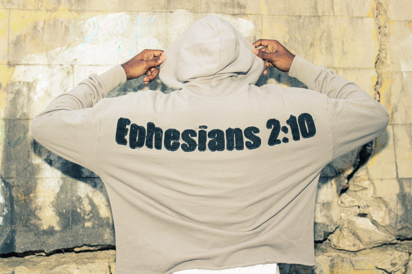 “Ephesians 2:10 Cropped Hoodie”